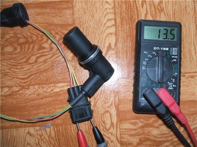 измерение сопротивления датчика коленвала