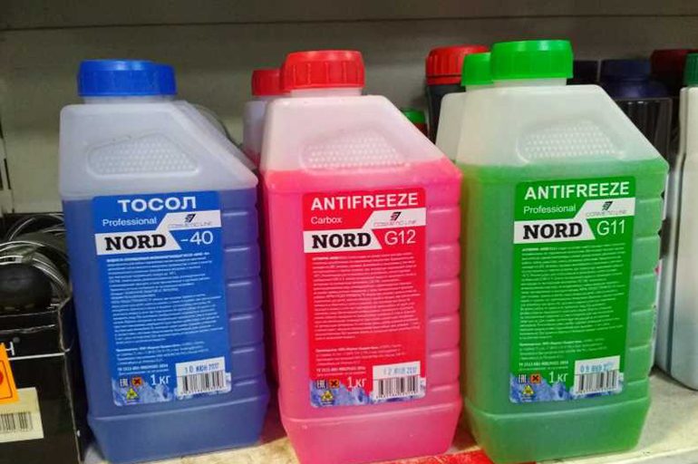 Отличия охлаждающих жидкостей