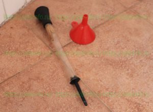 Воронка и колба ареометра