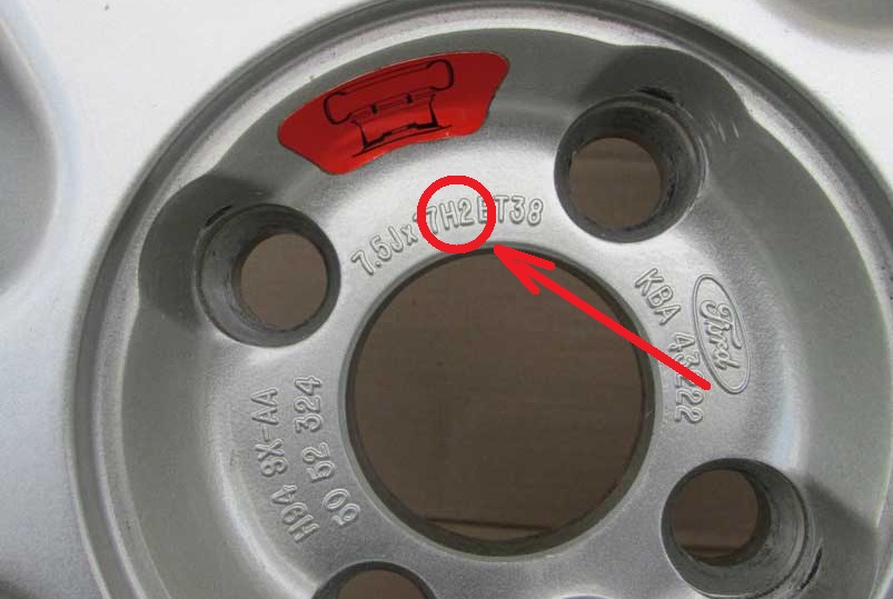 Обозначение кольцевого выступа на маркировке