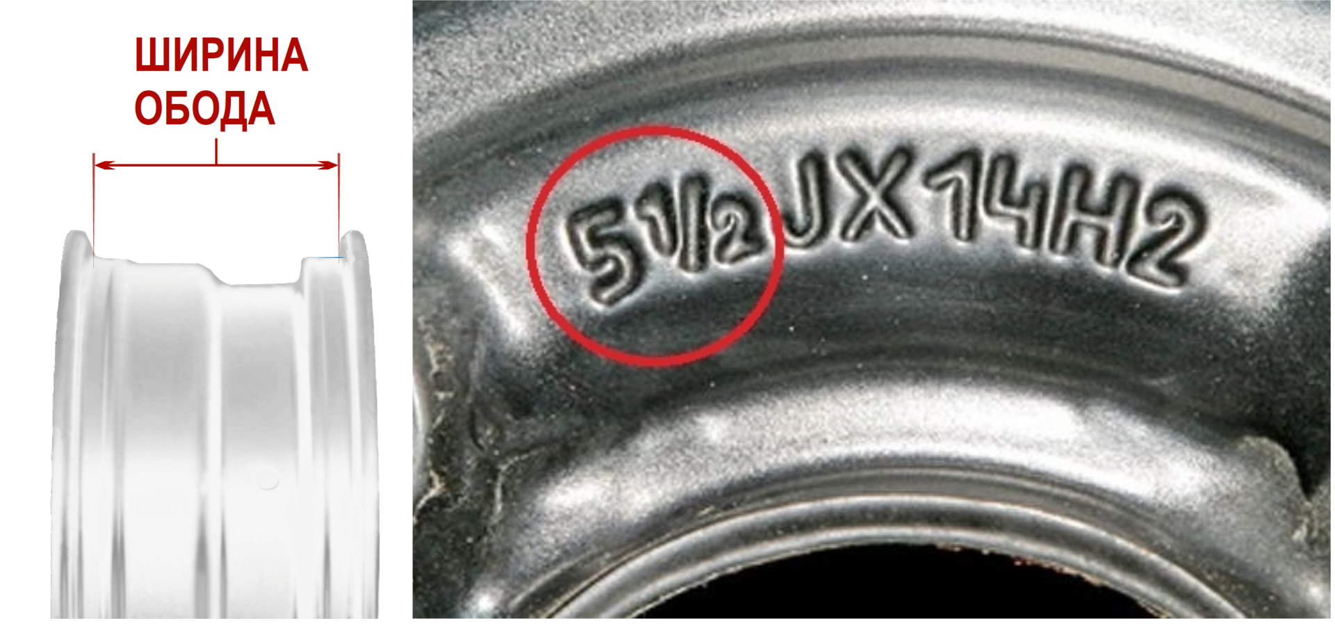 Ширина края диска