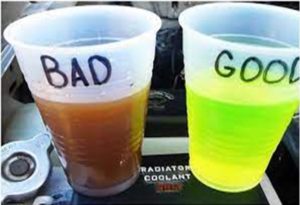 Грязная охлаждающая жидкость