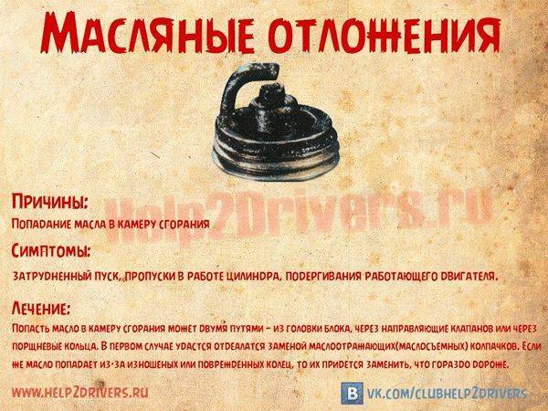 Красный, белый, черный нагар на свечах зажигания: причины, диагностика, устранение неисправности