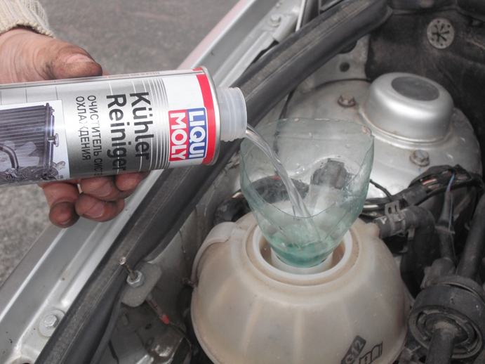 Промывка системы охлаждения двигателя химией